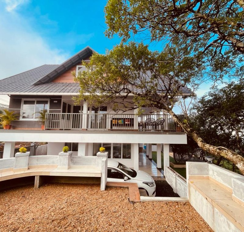 Balcony with valley view